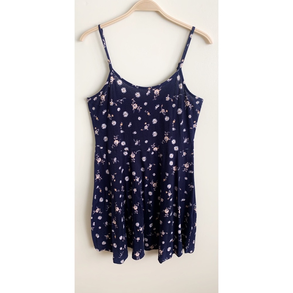 COTTON ON | Daisy Floral Navy Mini Dress Size L